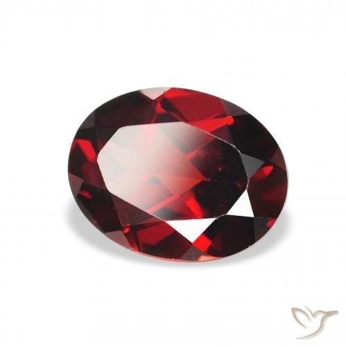 Granada Almandina Vermelho Sangue Profundo Natural 2.37ct, oval, VVS-VS