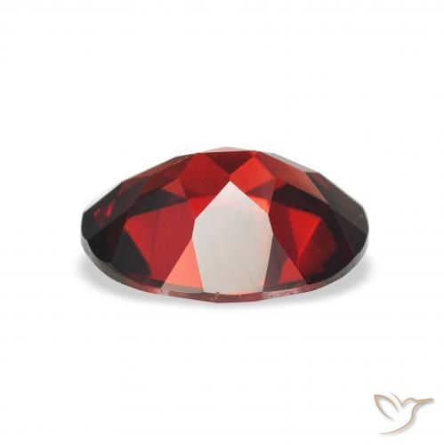 Granada Almandina Vermelho escuro Natural 2.16ct, oval, VVS-VS