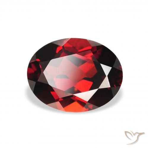 Granada Almandina Vermelho escuro Natural 2.42ct, oval, VS
