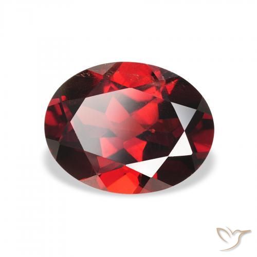 Granada Almandina Vermelho escuro Natural 2.33ct, oval, VS