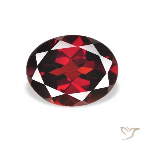 2.13ct Natural Vermelho escuro Granada Almandina, oval, VS