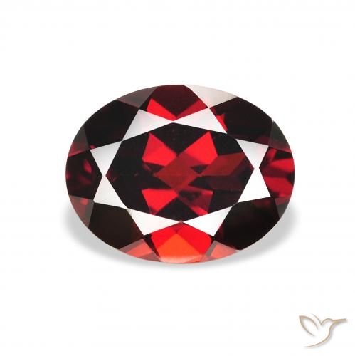 2.38ct Natural Vermelho escuro Granada Almandina, oval, VS