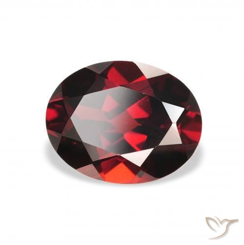Granada Almandina Vermelho escuro Natural 2.38ct, oval, VS