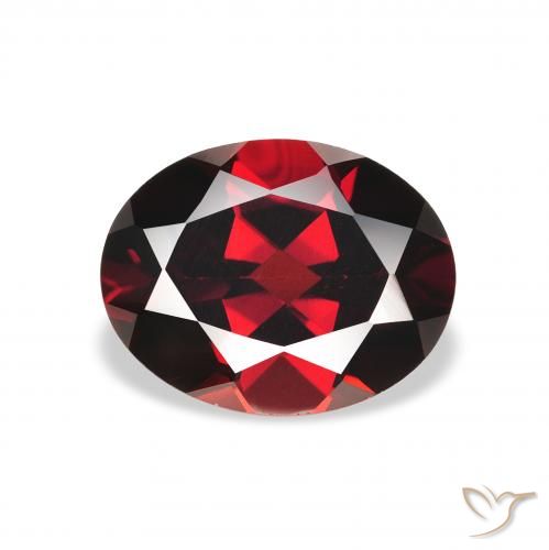 2.41ct Natural Vermelho escuro Granada Almandina, oval, VS