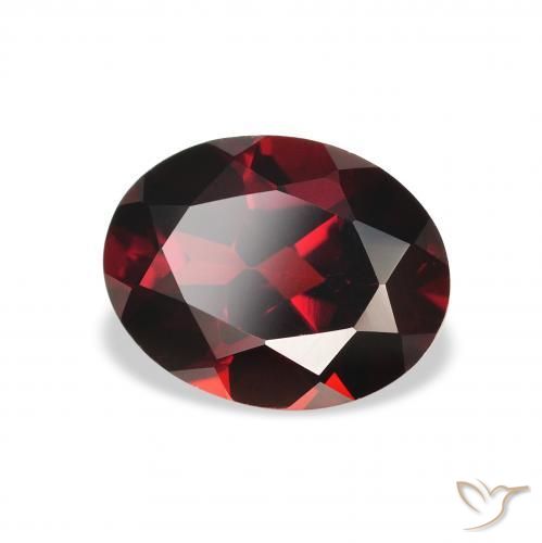 Granada Almandina Vermelho escuro Natural 2.41ct, oval, VS
