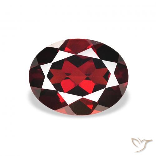 2.45ct Natural Vermelho escuro Granada Almandina, oval, VS