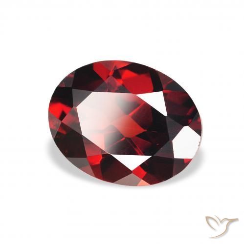 Granada Almandina Vermelho escuro Natural 2.17ct, oval, VS