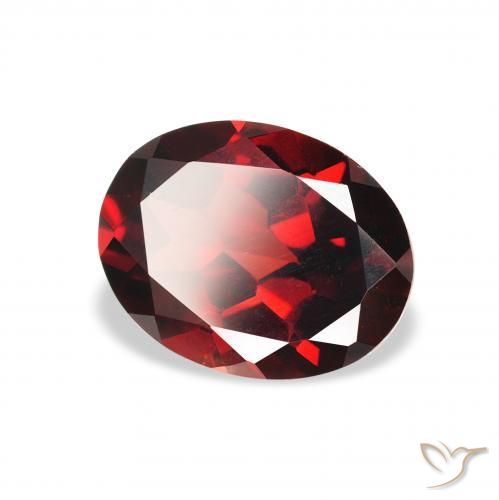 Granada Almandina Vermelho escuro Natural 2.03ct, oval, VS