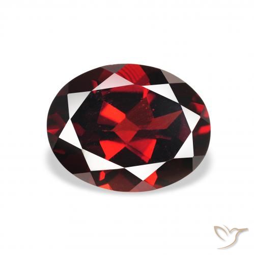 2.37ct Natural Vermelho escuro Granada Almandina, oval, VS