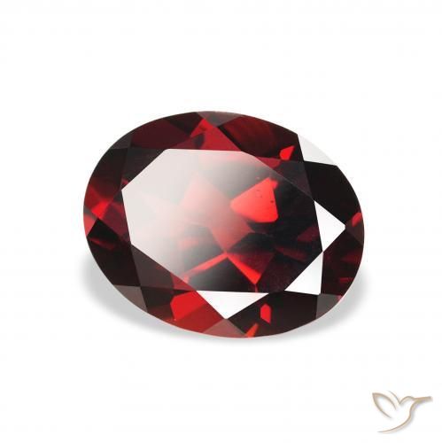Granada Almandina Vermelho escuro Natural 2.37ct, oval, VS