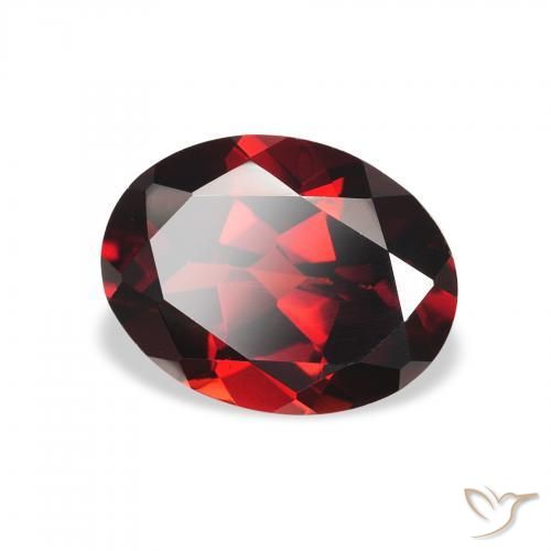 Granada Almandina Vermelho escuro Natural 1.96ct, oval, VS