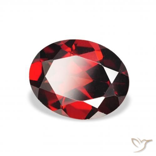 Granada Almandina Vermelho escuro Natural 2.03ct, oval, VS