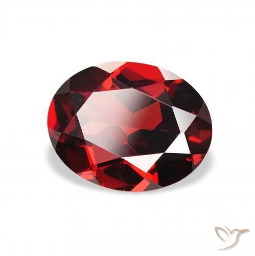 Granada Almandina Vermelho escuro Natural 2.31ct, oval, VS