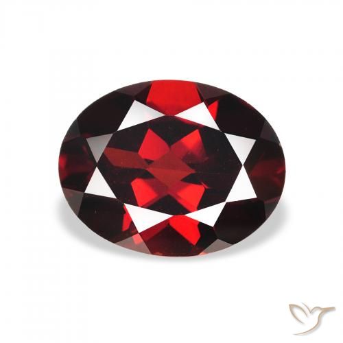 2.23ct Natural Vermelho escuro Granada Almandina, oval, VS