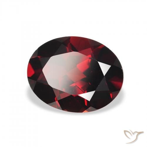 Granada Almandina Vermelho escuro Natural 2.23ct, oval, VS