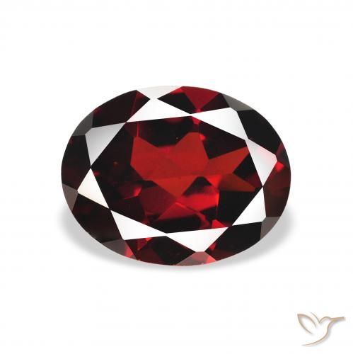 2.24ct Natural Vermelho escuro Granada Almandina, oval, VS
