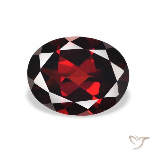 2.07ct Natural Vermelho escuro Granada Almandina, oval, VVS-VS