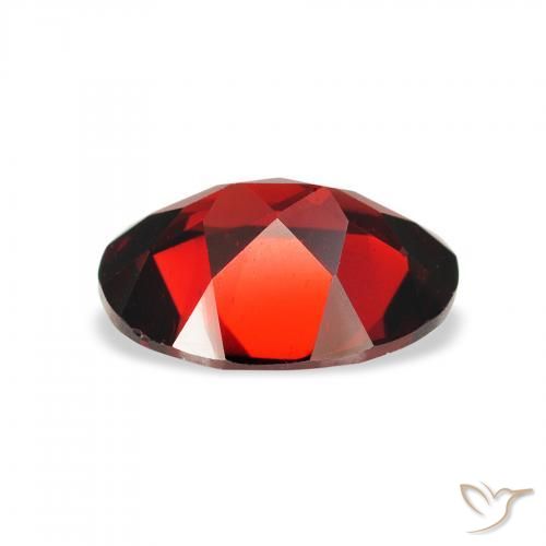 Granada Almandina Vermelho escuro Natural 2.07ct, oval, VVS-VS