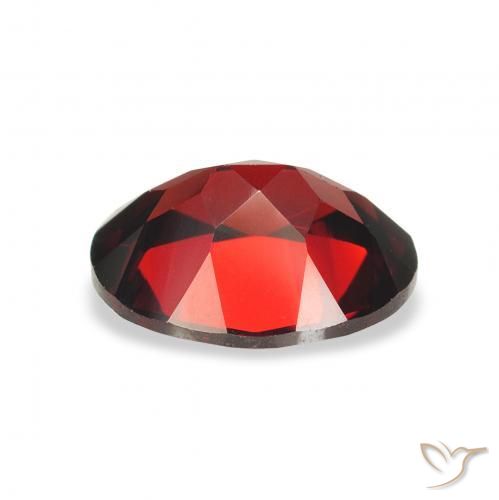 Granada Almandina Vermelho escuro Natural 2.12ct, oval, VVS-VS