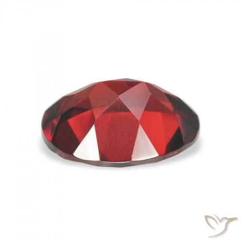 Granada Almandina Vermelho escuro Natural 2.09ct, oval, VVS-VS