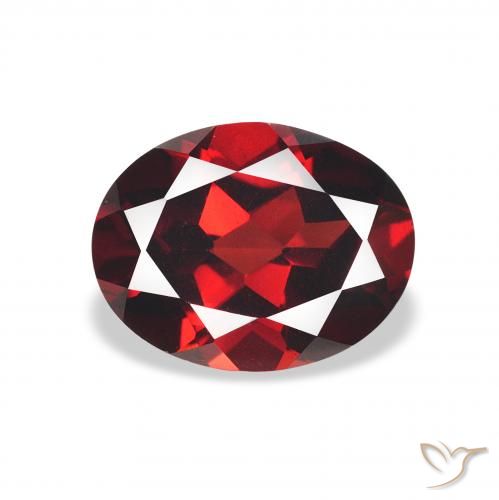 2.26ct Natural Vermelho escuro Granada Almandina, oval, VS