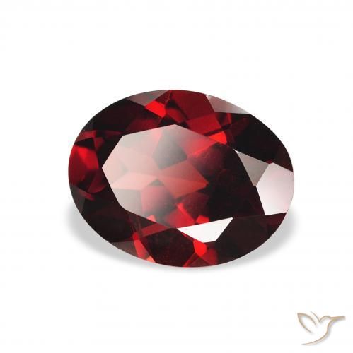 Granada Almandina Vermelho escuro Natural 2.26ct, oval, VS