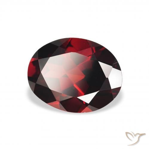 Granada Almandina Vermelho Sangue Profundo Natural 2.06ct, oval, VVS-VS