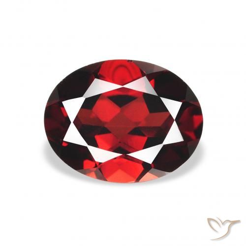 2.37ct Natural Vermelho escuro Granada Almandina, oval, VVS-VS
