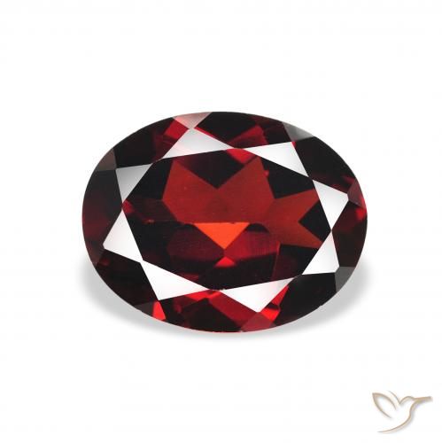 2.15ct Natural Vermelho escuro Granada Almandina, oval, VVS-VS