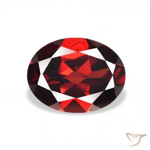 2.27ct Natural Deep Red Almandine Garnet, Oval, VVS-VS