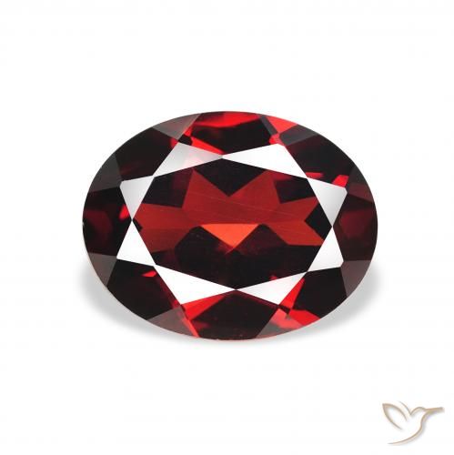 2.37ct Natural Vermelho escuro Granada Almandina, oval, VVS-VS