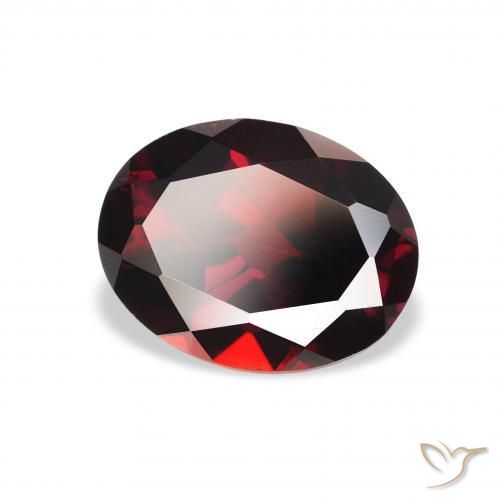 Granada Almandina Vermelho Sangue Profundo Natural 2.41ct, oval, VS