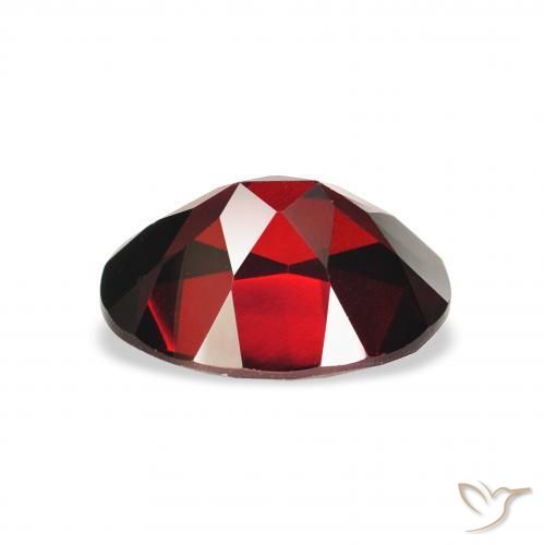 Granada Almandina Vermelho Sangue Profundo Natural 2.41ct, oval, VS
