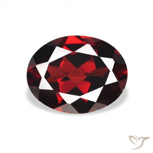 2.19ct Natural Vermelho escuro Granada Almandina, oval, VS