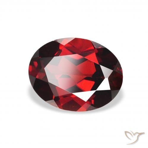 Granada Almandina Vermelho escuro Natural 2.25ct, oval, VS