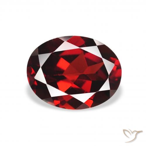 2.32ct Natural Vermelho Sangue Profundo Granada Almandina, oval, VS