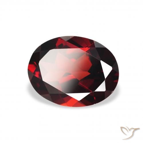 Granada Almandina Vermelho escuro Natural 1.94ct, oval, VS