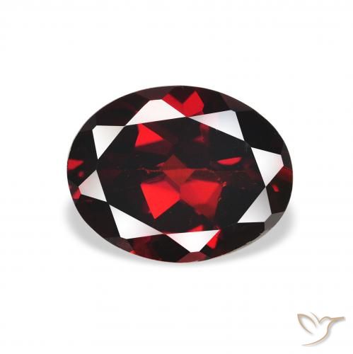 2.16ct Natural Vermelho escuro Granada Almandina, oval, VS