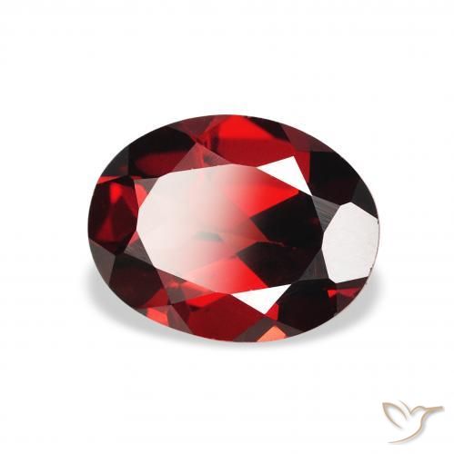 Granada Almandina Vermelho escuro Natural 2.04ct, oval, VS