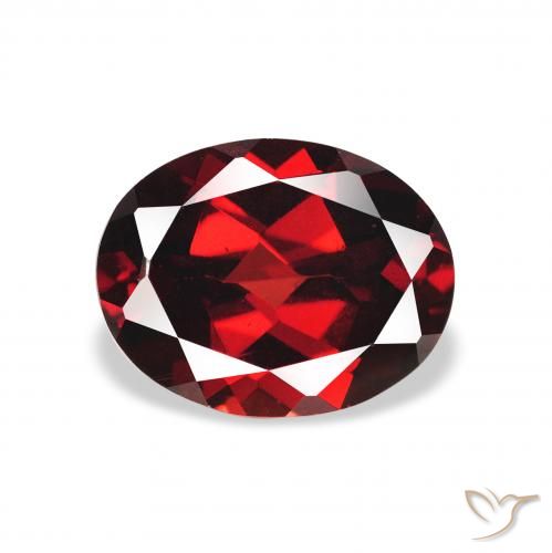2.30ct Natural Vermelho escuro Granada Almandina, oval, VS