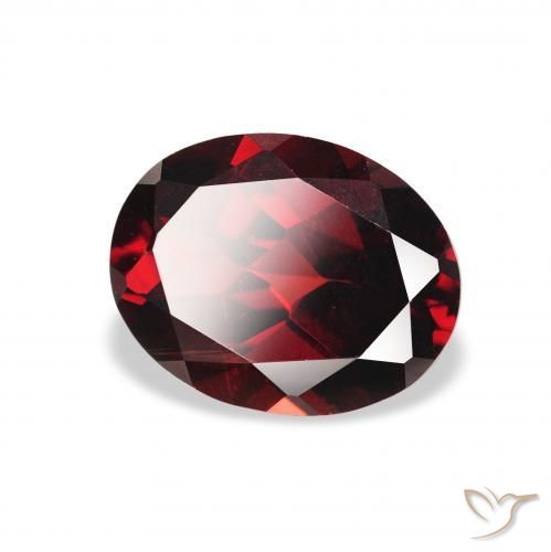 Granada Almandina Vermelho escuro Natural 2.30ct, oval, VS