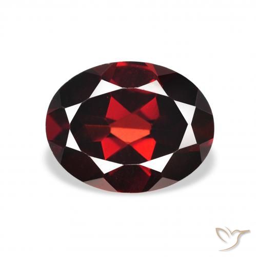 2.13ct Natural Vermelho escuro Granada Almandina, oval, VS