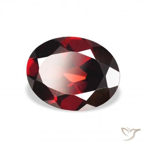 Granada Almandina Vermelho escuro Natural 2.13ct, oval, VS
