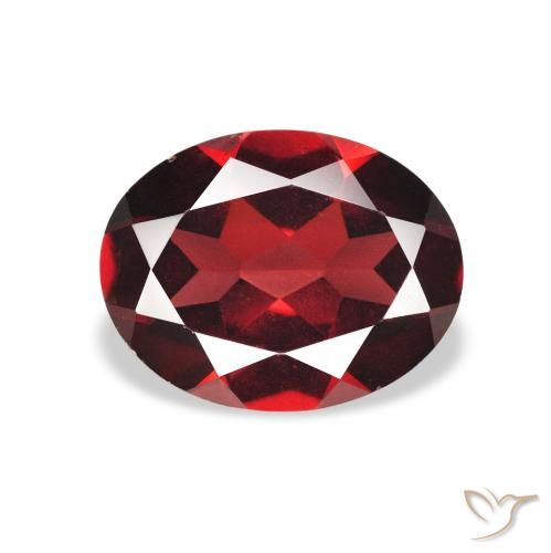 2.01ct Natural Vermelho escuro Granada Almandina, oval, VS
