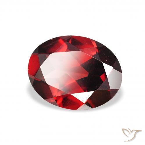 Granada Almandina Vermelho escuro Natural 2.01ct, oval, VS