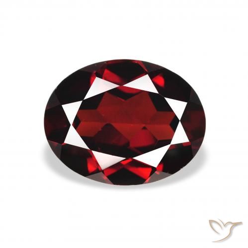 2.14ct Natural Vermelho Sangue Profundo Granada Almandina, oval, VS