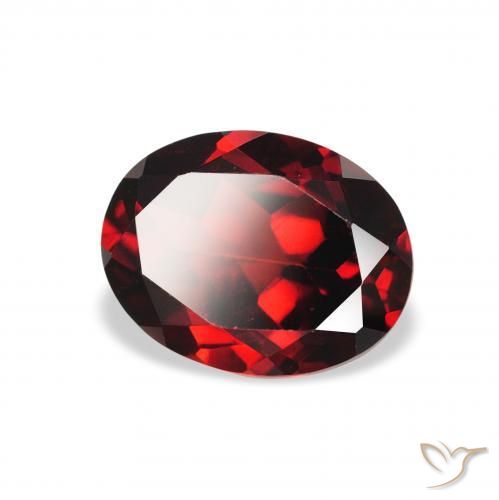 Granada Almandina Vermelho escuro Natural 2.23ct, oval, VS