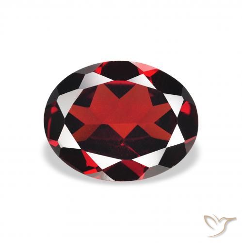 1.95ct Natural Vermelho escuro Granada Almandina, oval, VVS-VS