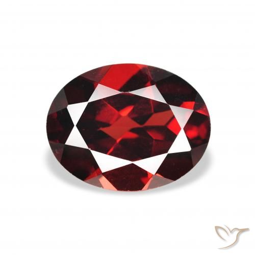 2.15ct Natural Vermelho escuro Granada Almandina, oval, VVS-VS