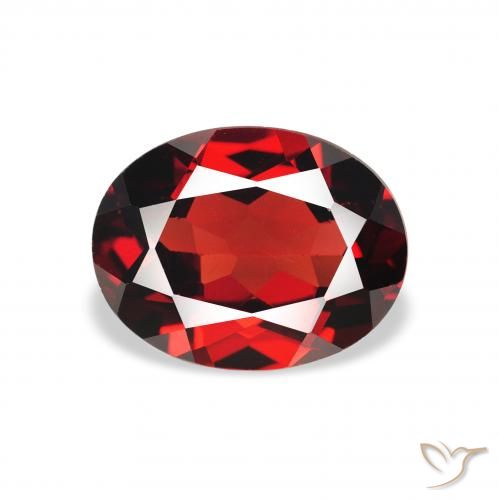 1.94ct Natural Vermelho escuro Granada Almandina, oval, VVS-VS
